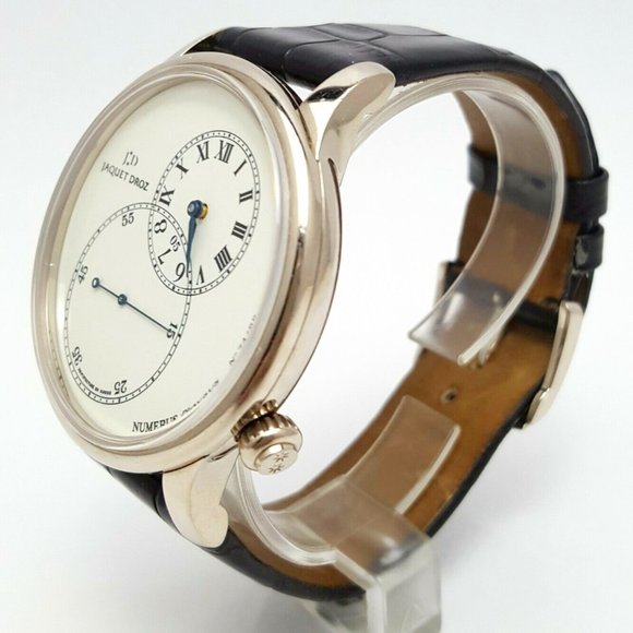 Jaquet Droz Numerus Clausus Grande Seconde 18KT White Gold Enamel Off Centered - Picture 1 of 12